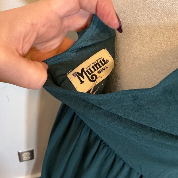 Show Me Your Mumu Kendra Maxi Dress in Emerald Green Size Small NWT - Picture 9 of 11